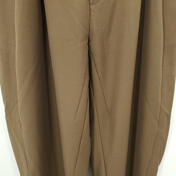 Halara Flex™ Mid Rise Pocket Barrel Leg Work Pants L Partridge Brown - Picture 9 of 16